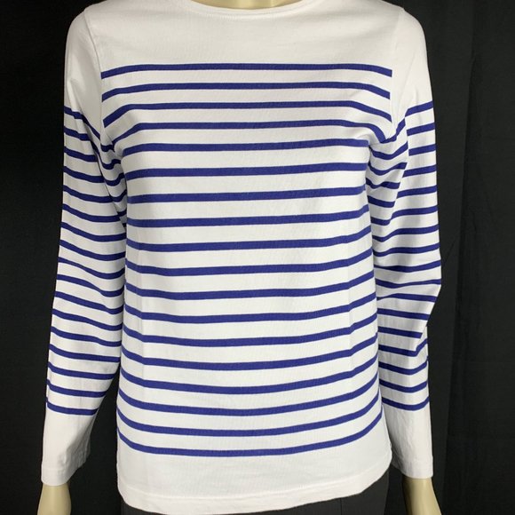 CAPTAIN CORSAIRE Striped Breton Nautical Sailor Logo Sweater Pullover - XS - Picture 3 of 9